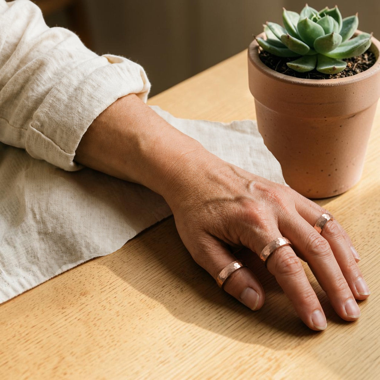 Ella's Dint Copper Ring