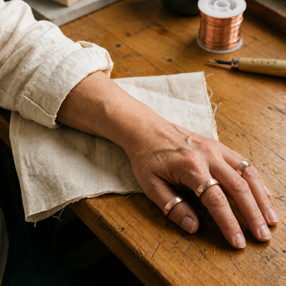 Ella's Dint Copper Ring