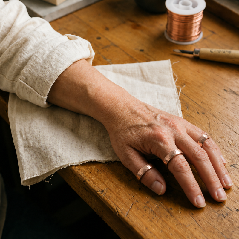 Ella's Dint Copper Ring
