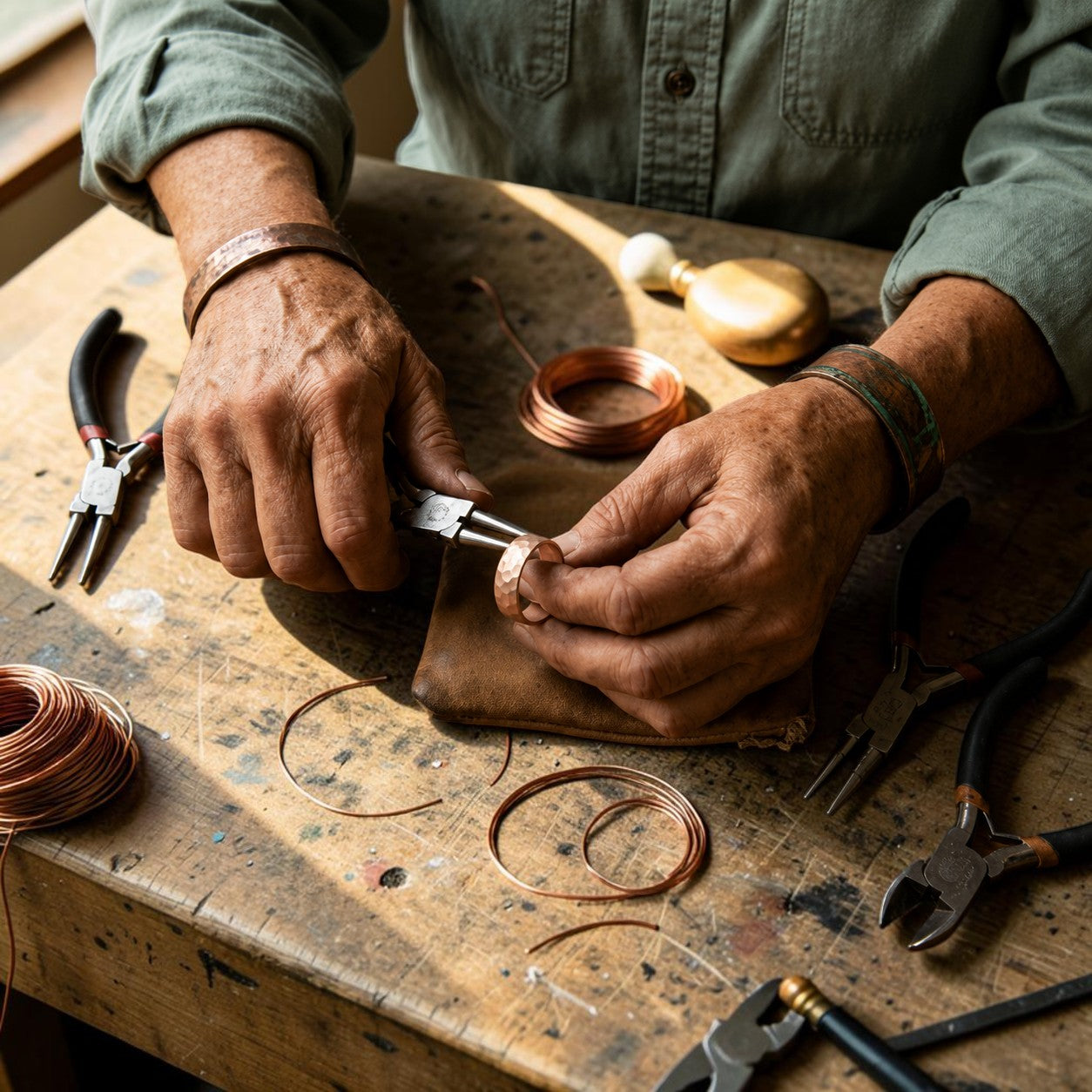 Ella's Dint Copper Ring
