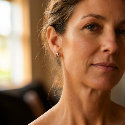 Ella's Dome Copper Earrings
