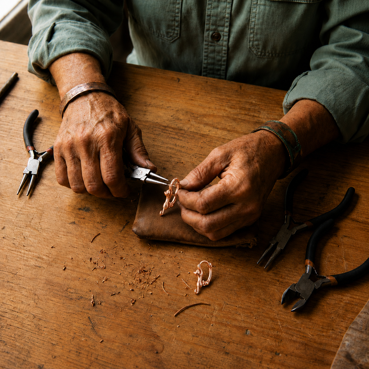 Ella's Kiln Copper Earrings