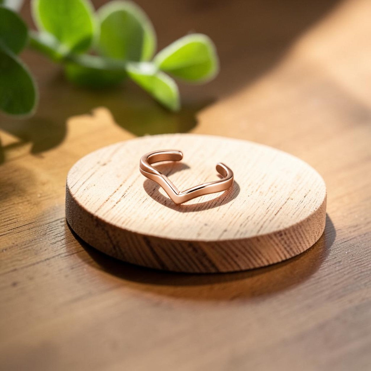 Ella's Notch Copper Toe Ring