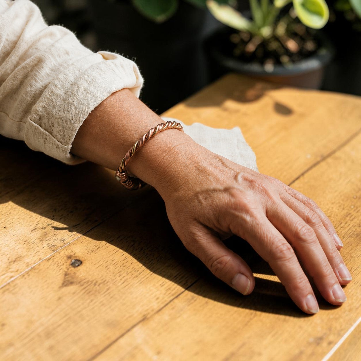 Ella's Twine Copper Bracelet