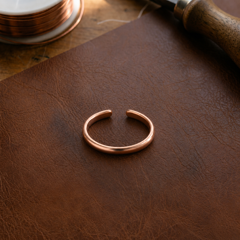 Ella's Slick Copper Toe Ring
