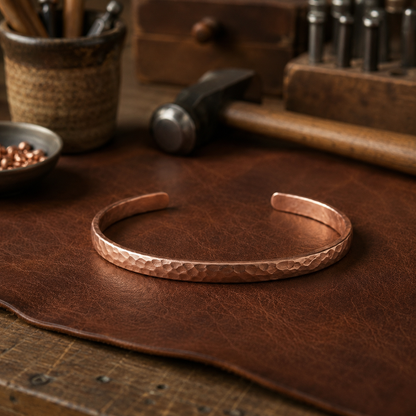 Ella's Sand Copper Anklet