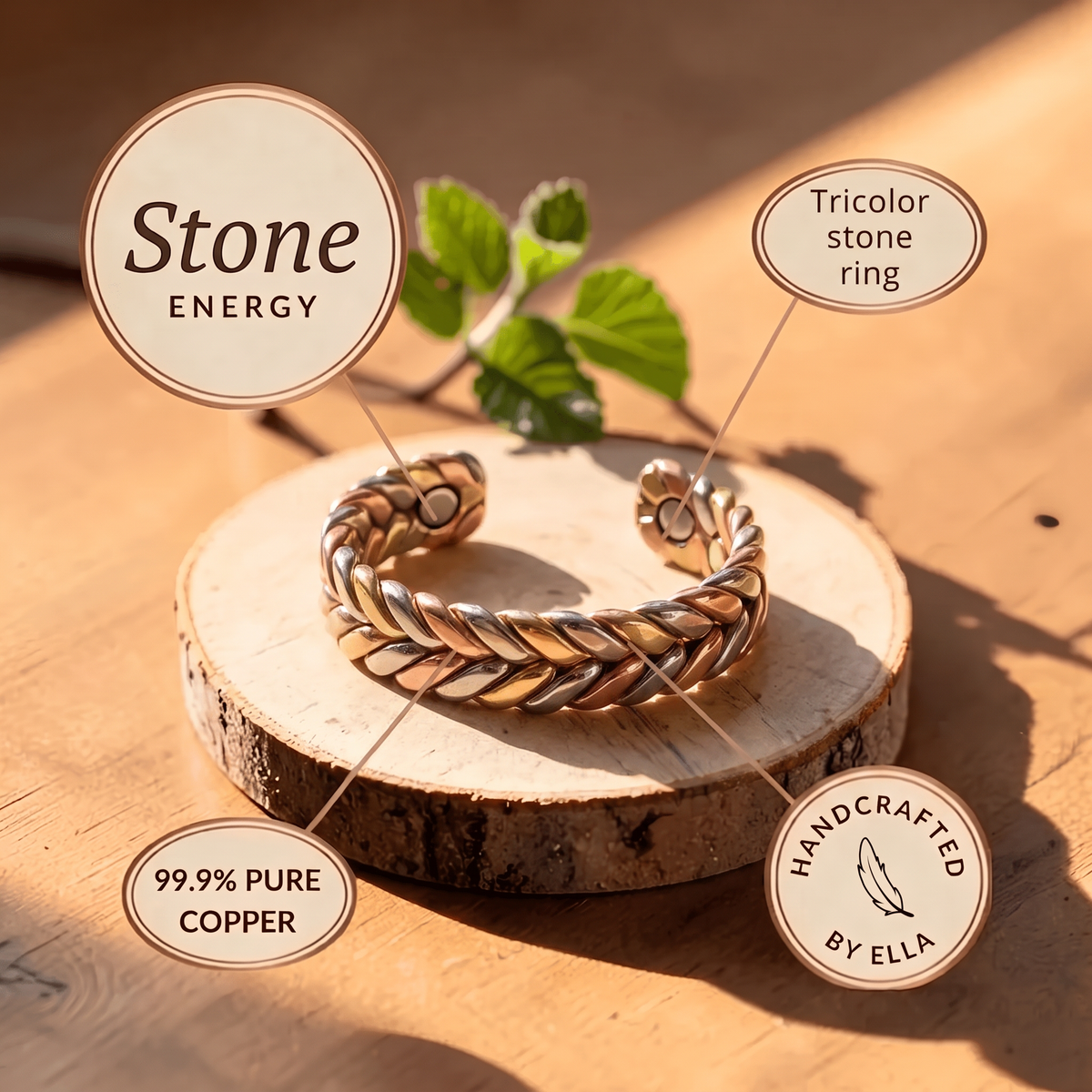 Ella's Stone Copper Ring