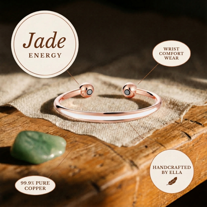 Ella's Jade Copper Bracelet