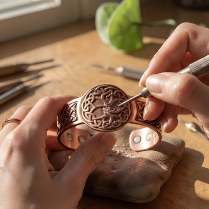 Ella's Bower Copper Bracelet