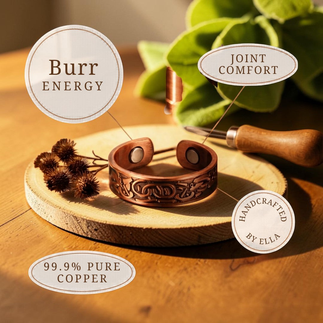 Ella's Burr Copper Ring