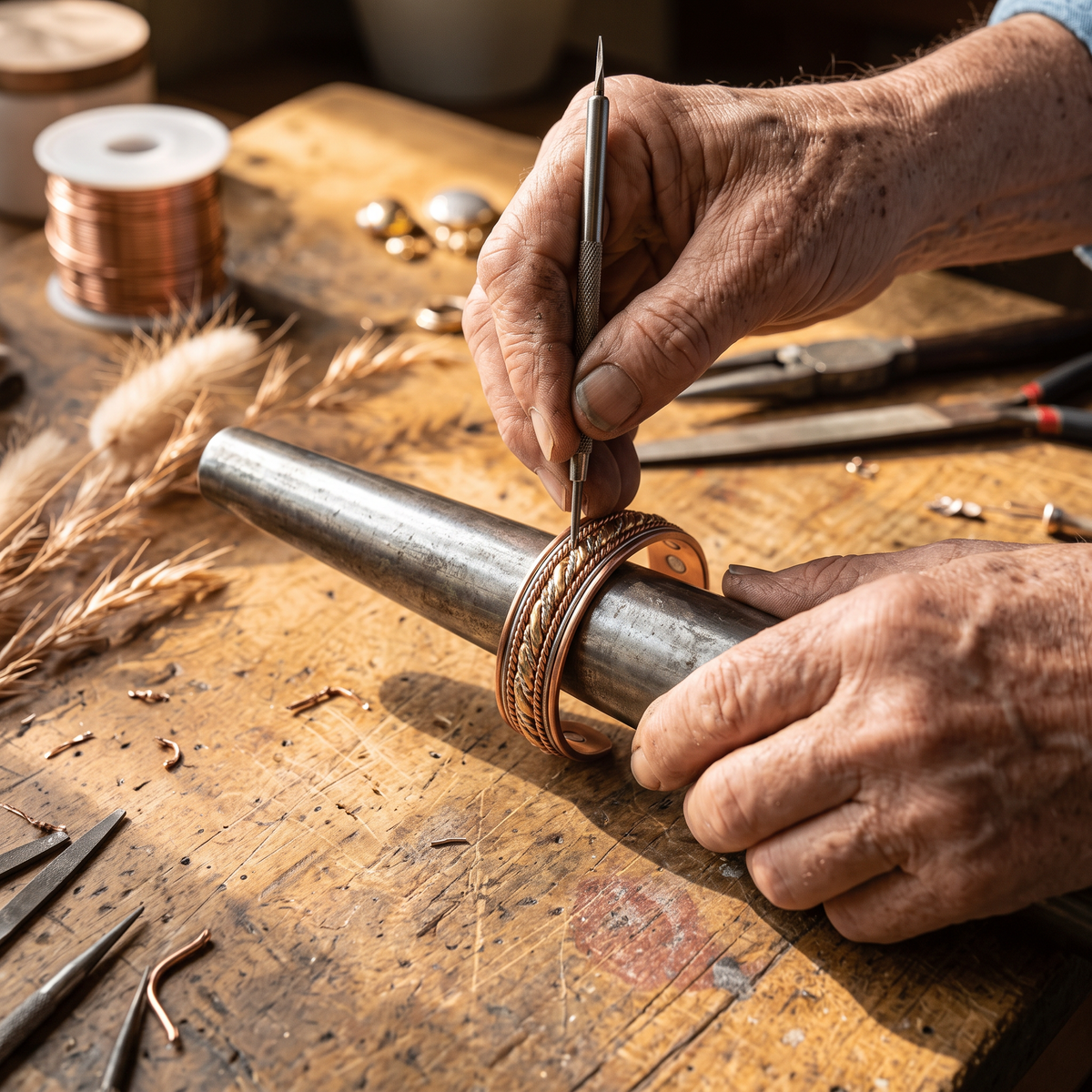 Ella's Vesper Copper Bracelet handcrafted