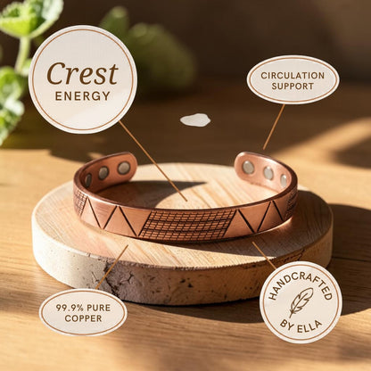 Ella's Crest Copper Bracelet