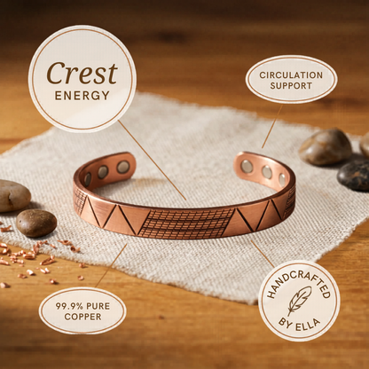 Ella's Crest Copper Bracelet
