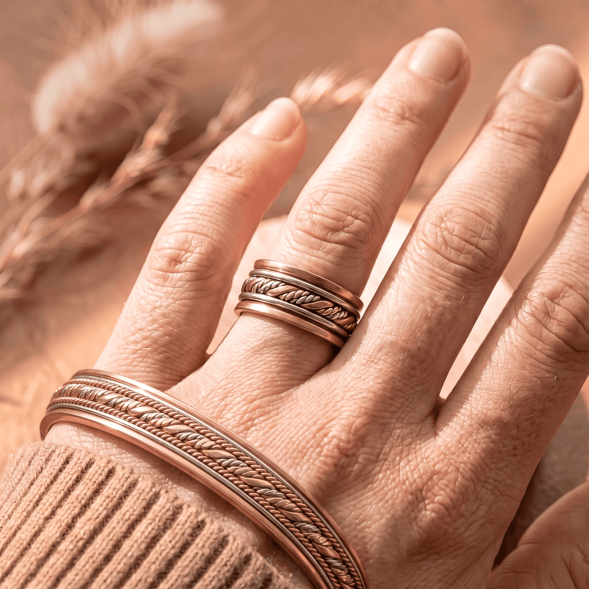 Vesper bracelet and ring worn together v2