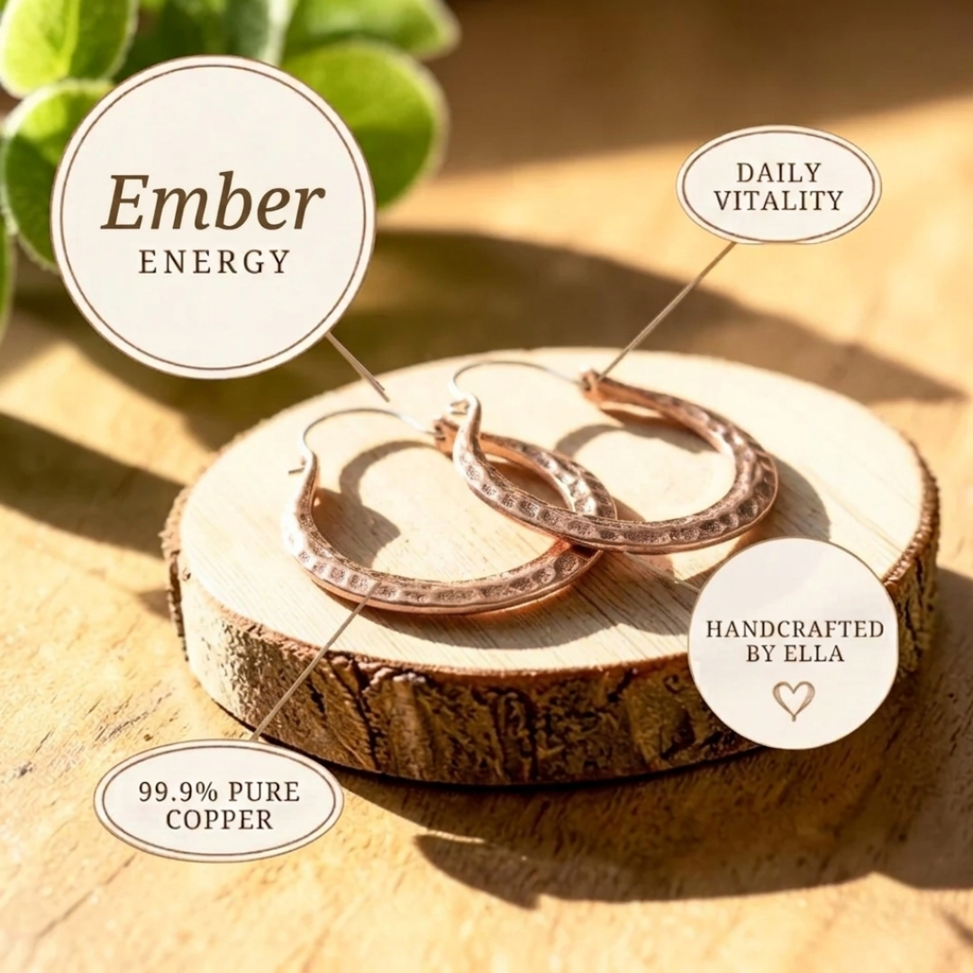 Ella's Ember Copper Earrings
