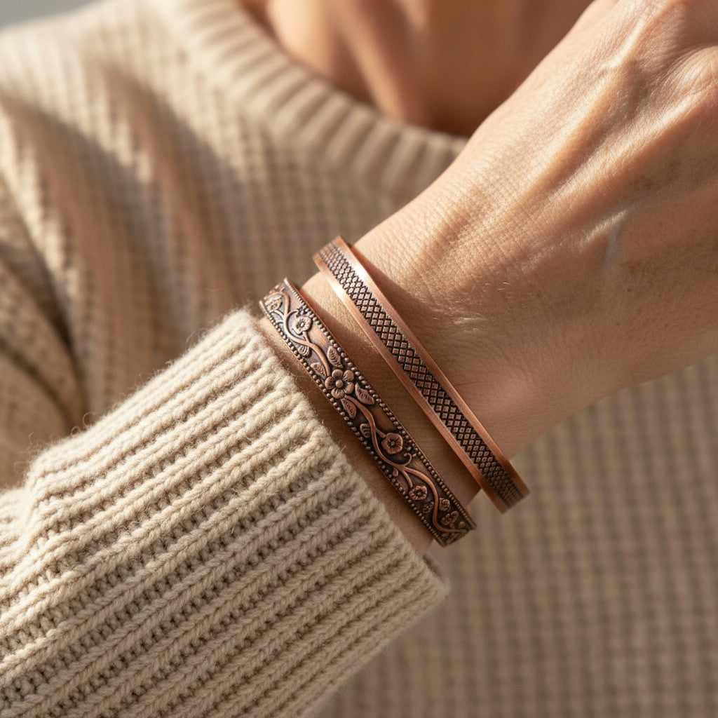 Ella's Forge Copper Bracelet Set