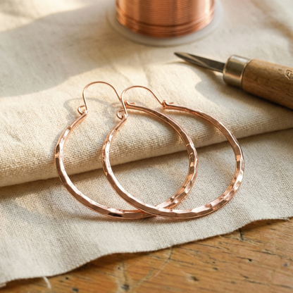 Ella's Willow Copper Earrings