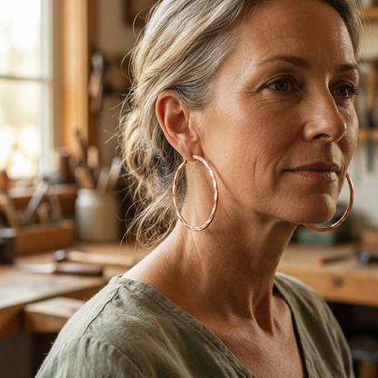 Ella's Willow Copper Earrings