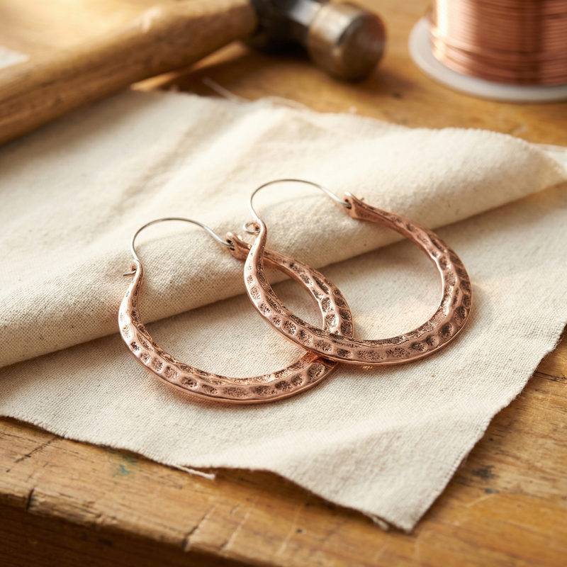 Ella's Ember Copper Earrings