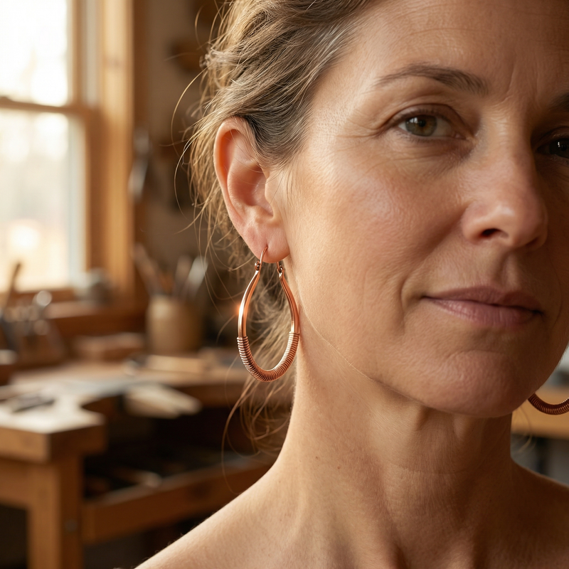 Ella's Creek Copper Earrings