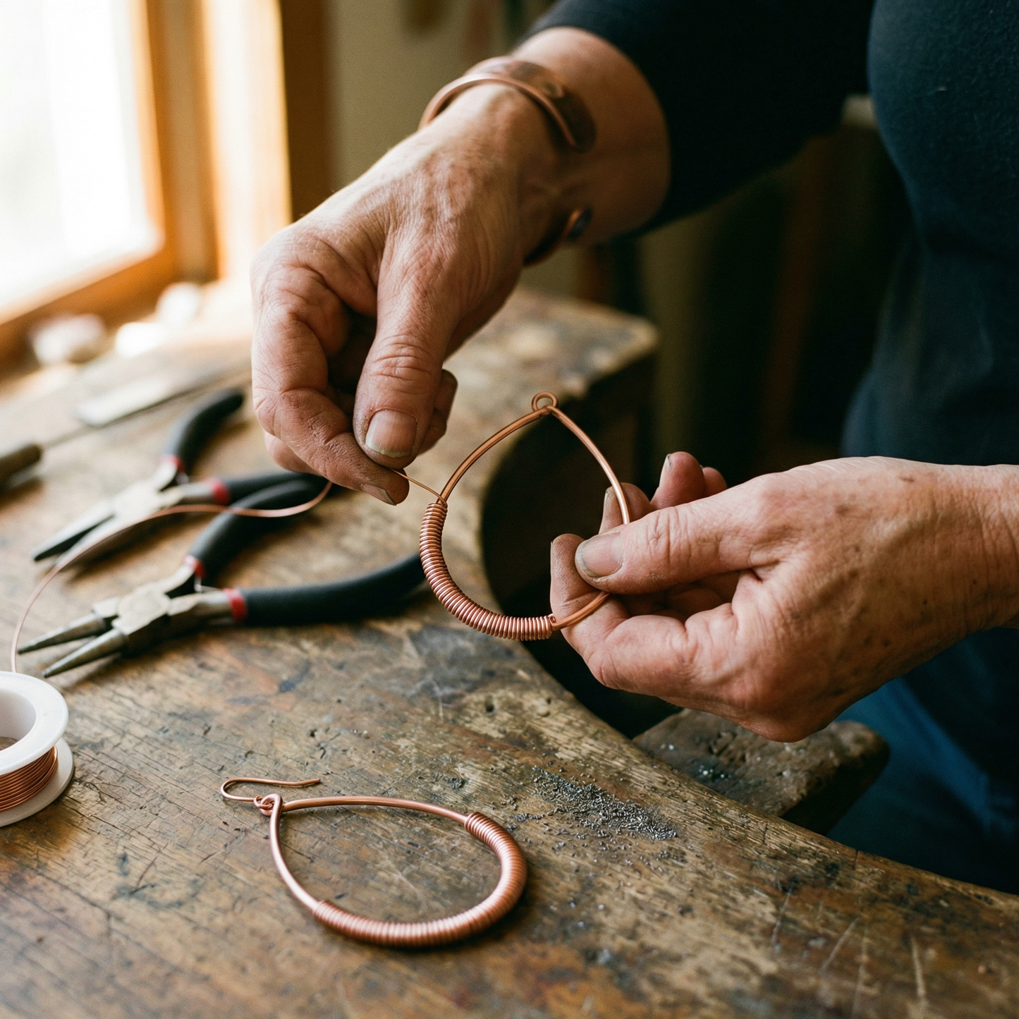 Ella's Creek Copper Earrings