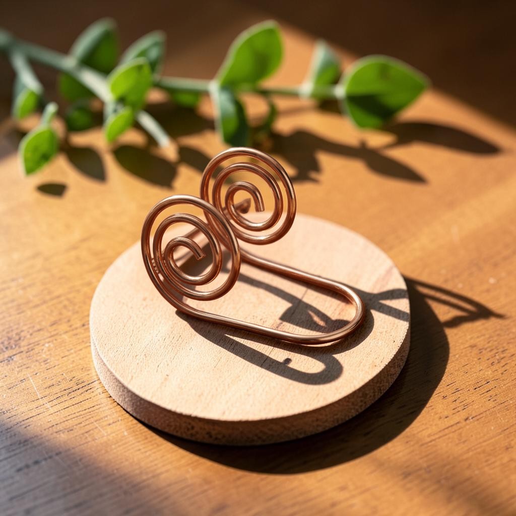 Ella's Flow Copper Hand Spiral Bracelet