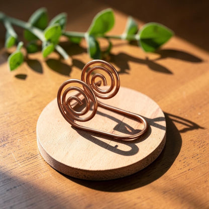Ella's Flow Copper Hand Spiral Bracelet