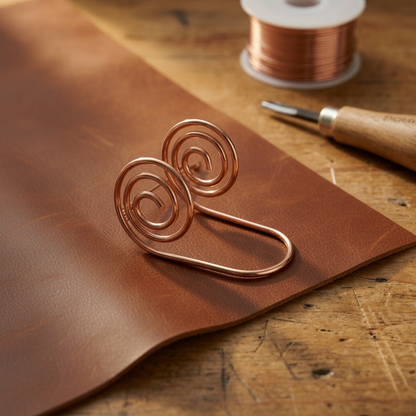 Ella's Flow Copper Hand Spiral Bracelet