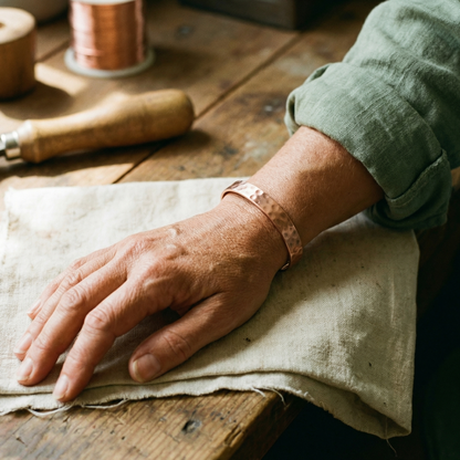 Ella's Lodestone Copper Bracelet