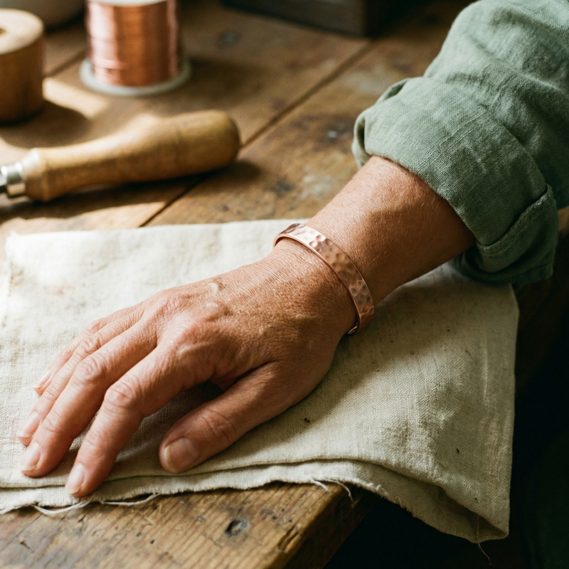 Ella's Lodestone Copper Bracelet