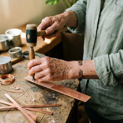Ella's Sage Copper Bracelet