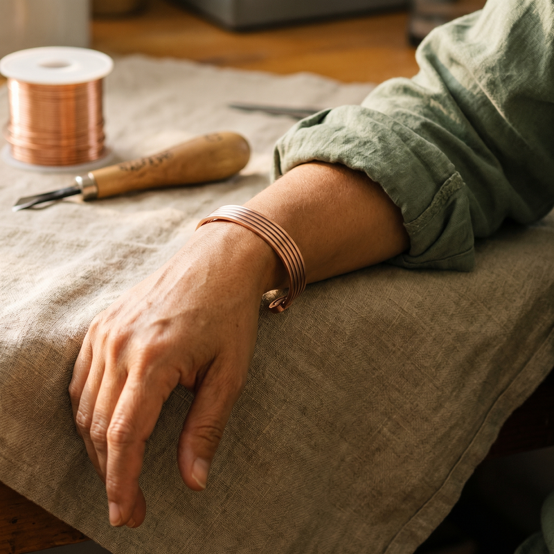 Ella's Ridge Copper Bracelet