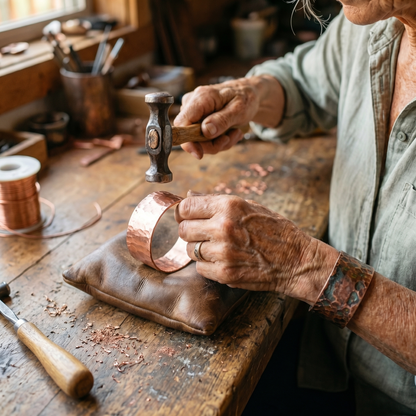 Ella's Anvil Copper Bracelet