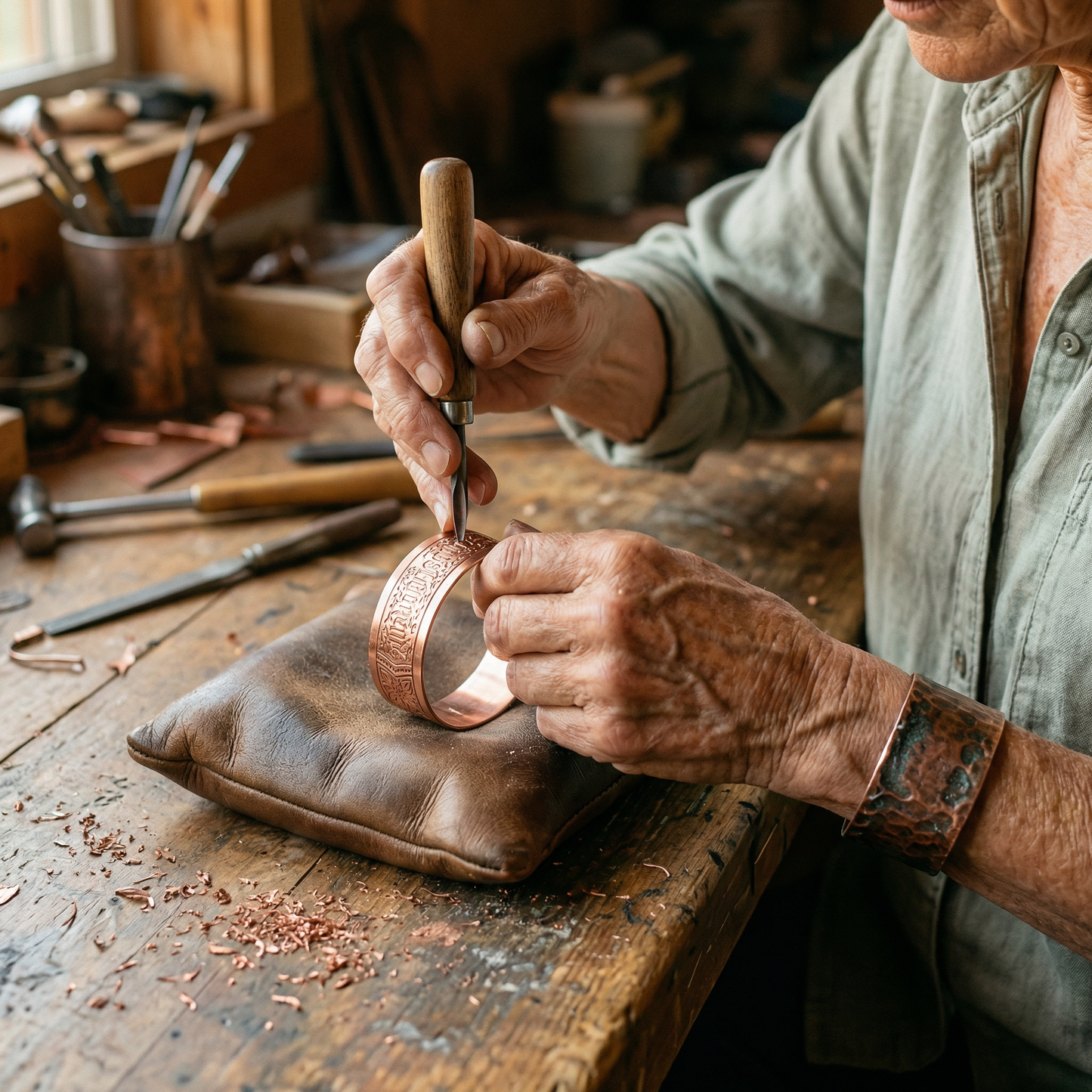 Ella's Drift Copper Bracelet