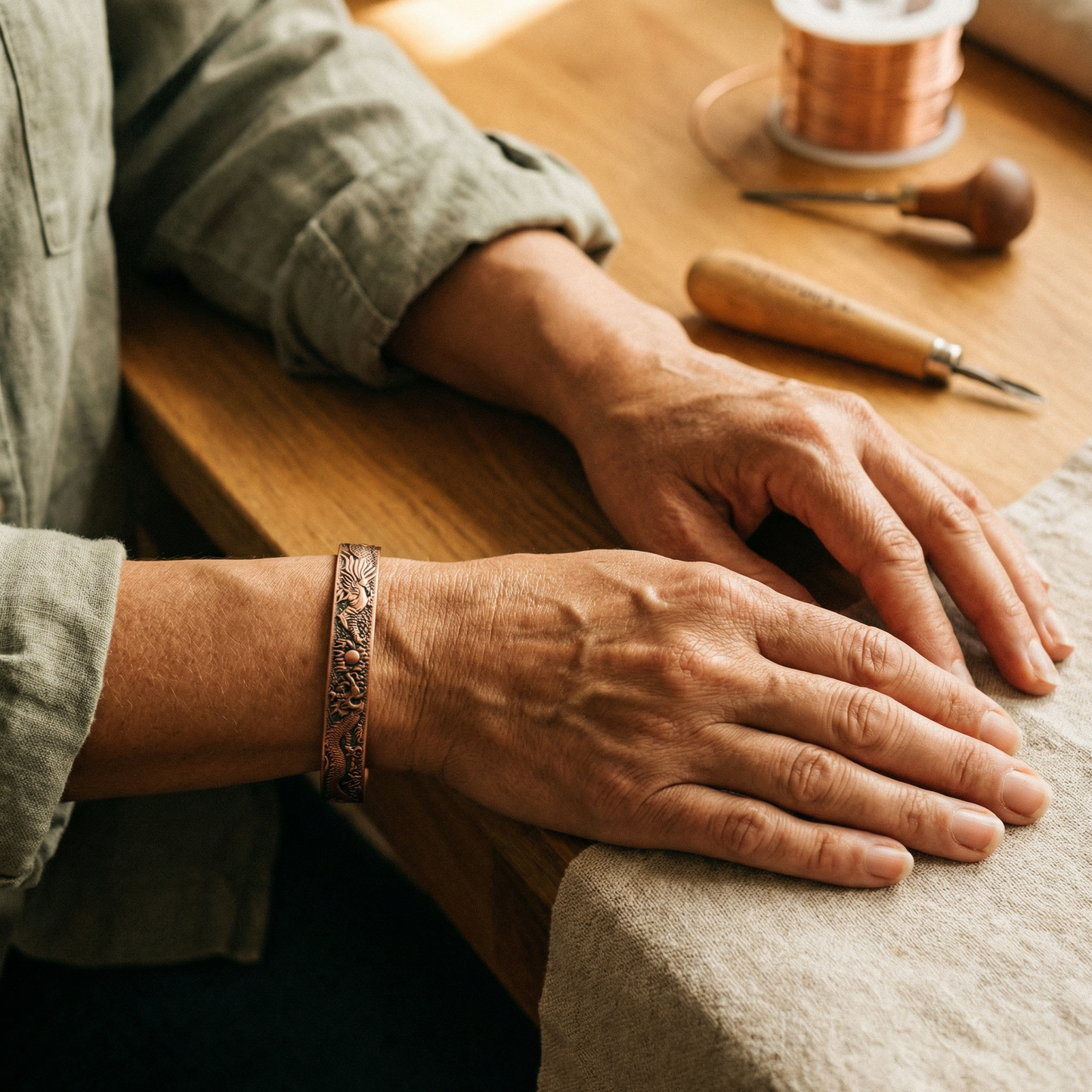 Ella's Loam Copper Bracelet