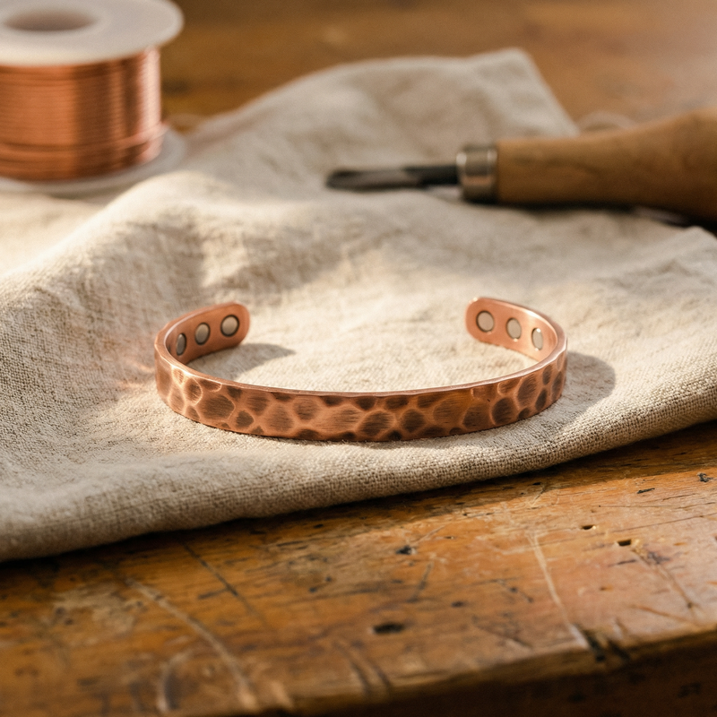 Ella's Furrow Copper Bracelet