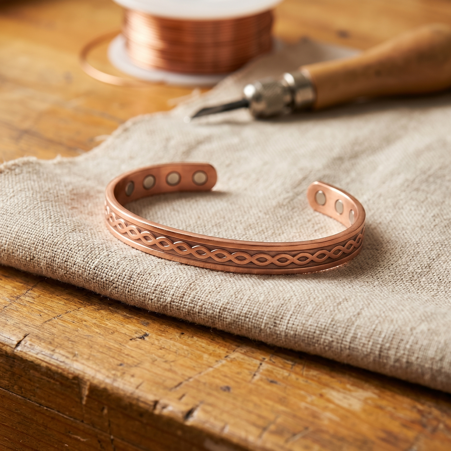 Ella's Current Copper Bracelet