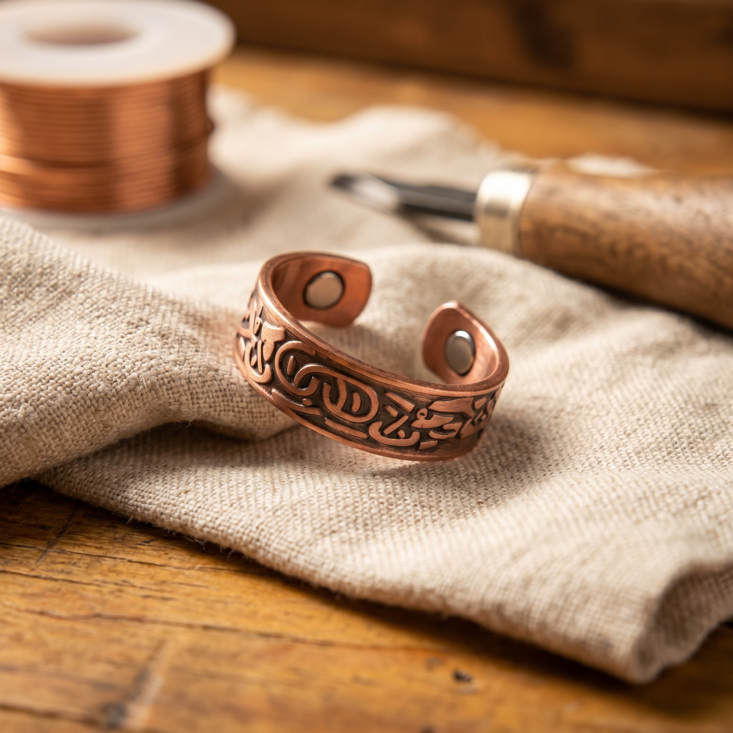 Ella's Burr Copper Ring