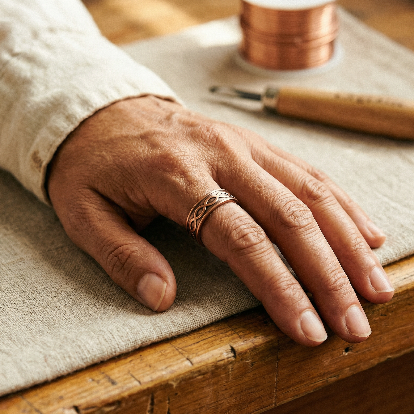 Ella's Char Copper Ring