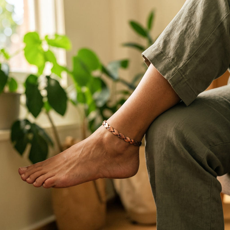 Ella's Small Marsh Copper Anklet
