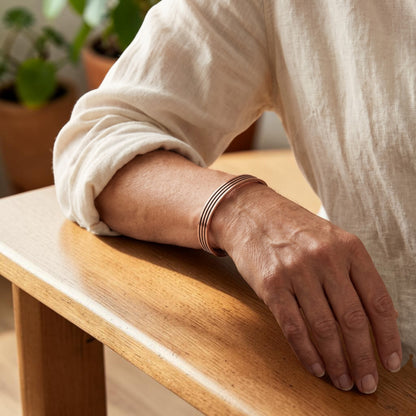 Ella's Sage Copper Bracelet