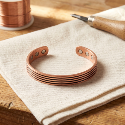 Ella's Sage Copper Bracelet