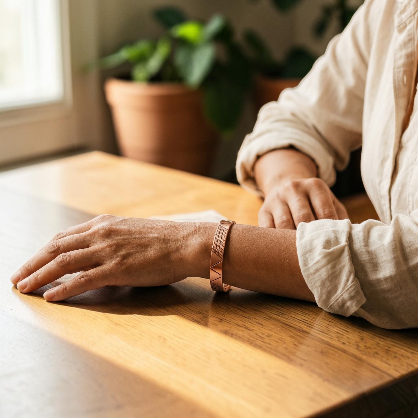Ella's Crest Copper Bracelet
