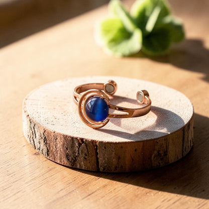 Ella's Glow Blue Copper Bracelet