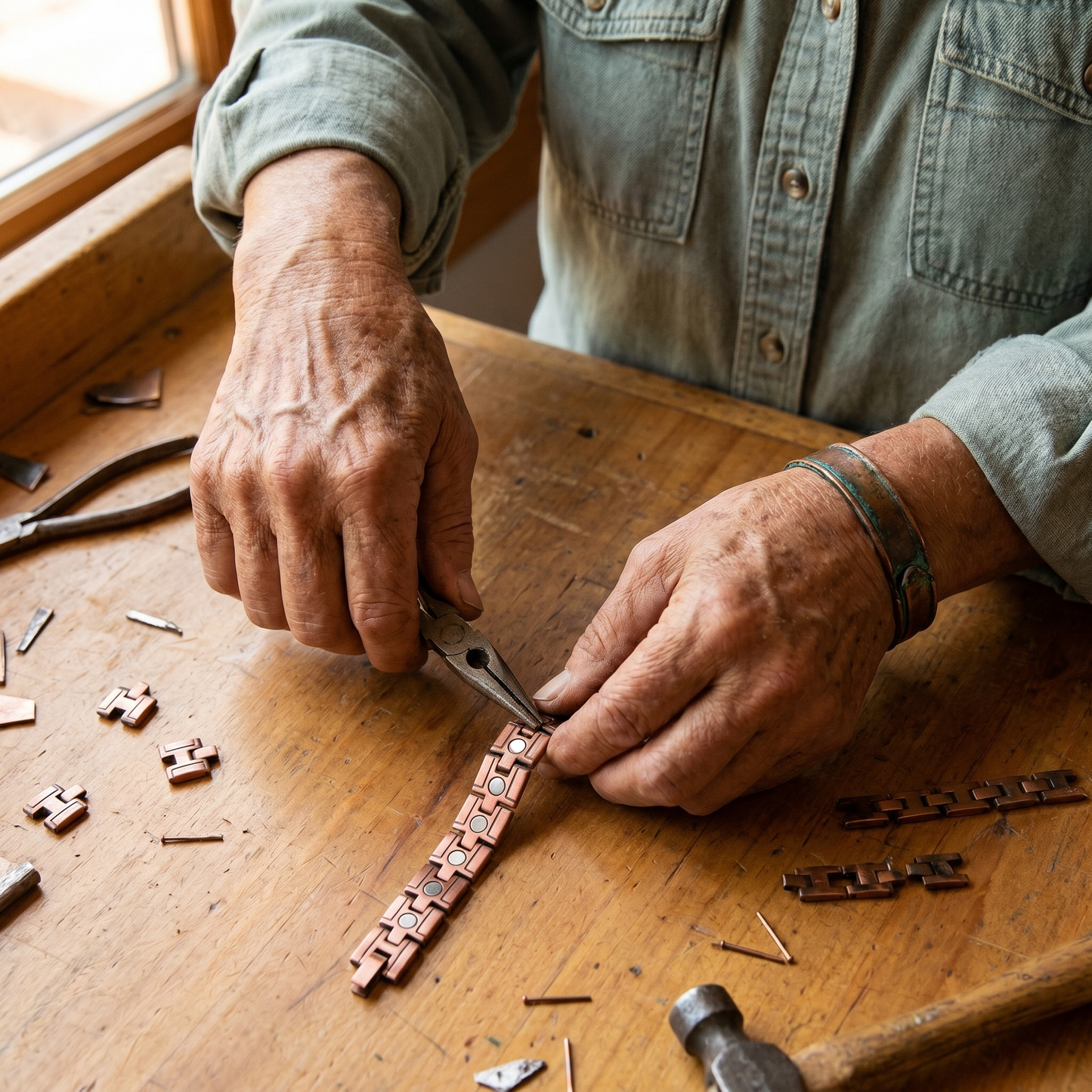 Ella's Gorse Men's Copper Bracelet