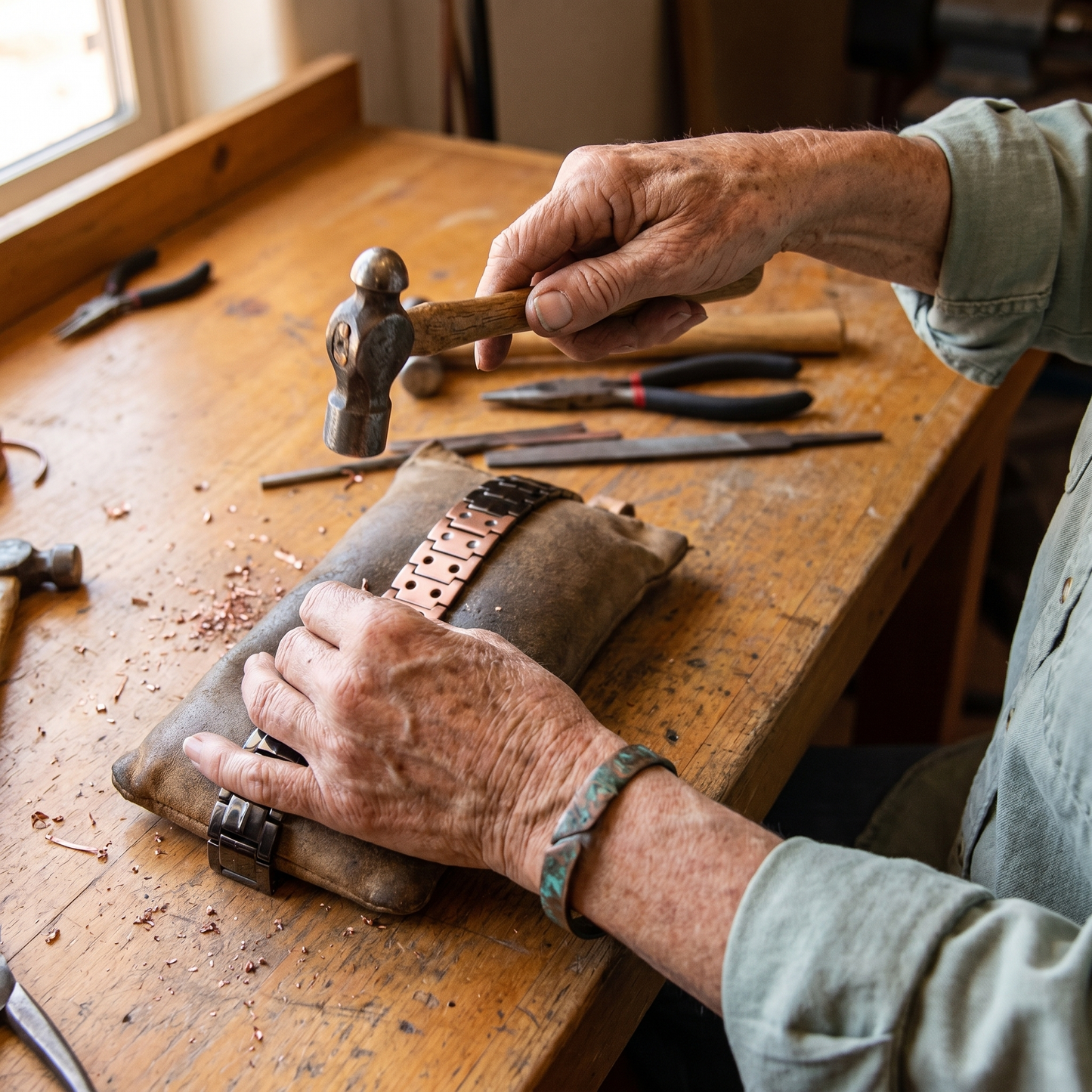 Ella's Ochre Men's  Copper Bracelet
