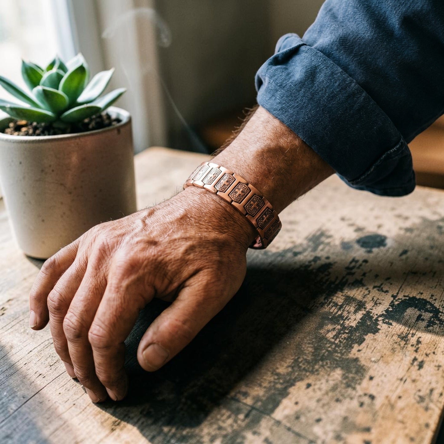 Ella's Gale Men's Copper Bracelet