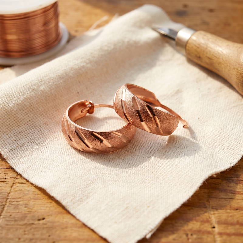Ella's Vale Copper Earrings