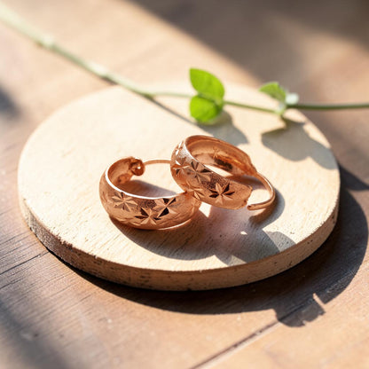 Ella's Dew Copper Earrings