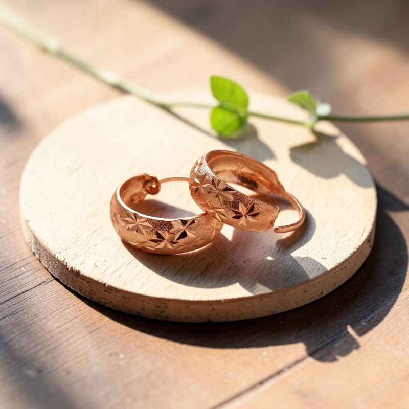 Ella's Dew Copper Earrings